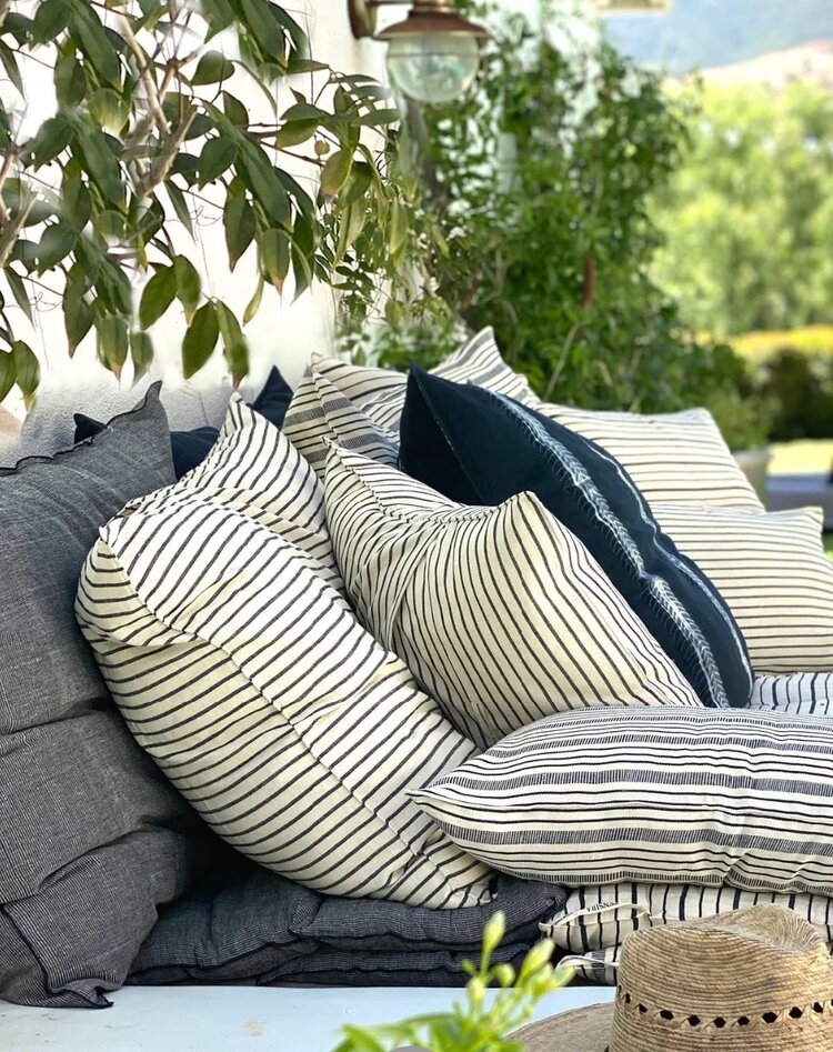 Ticking Stripe Cushion 20x20"