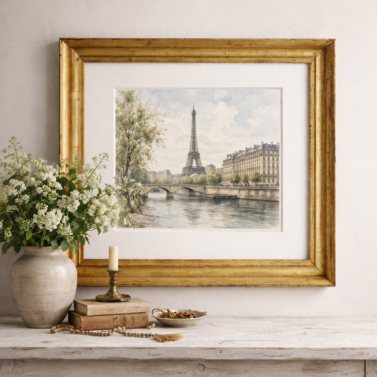 Antique 19th C Gilt Picture Frame 30x35"