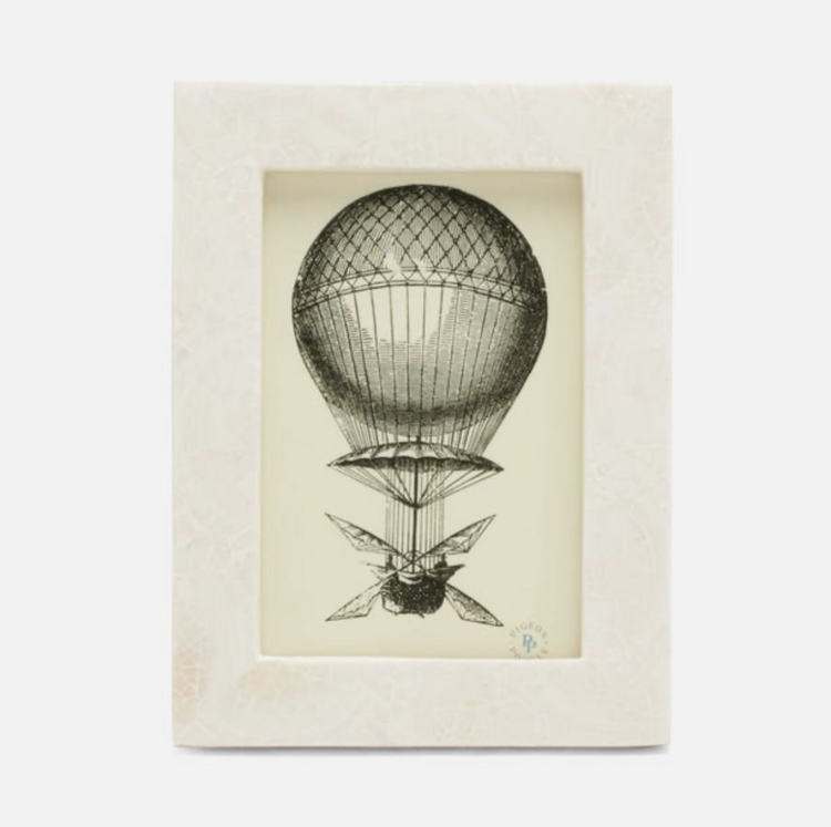 Bethany White Clamshell Finish Frame