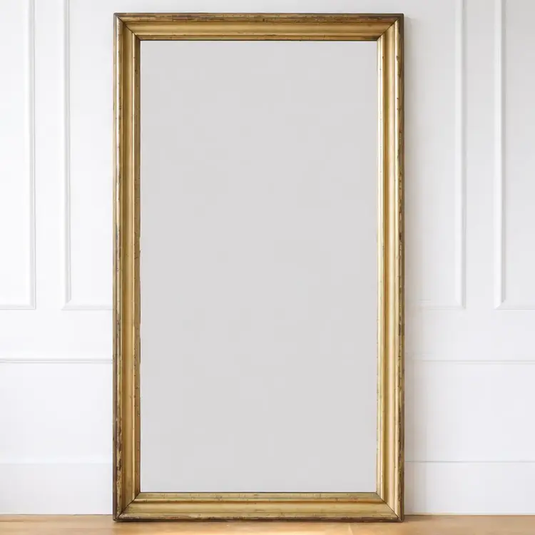 French Antique Rectangular Mirror 67" x 39"