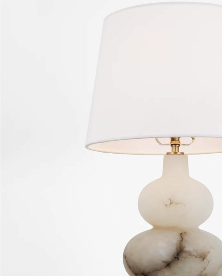 Ciccio Medium Table Lamp in Alabaster