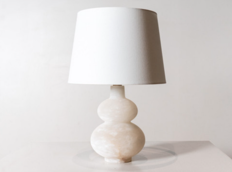 Ciccio Medium Table Lamp in Alabaster
