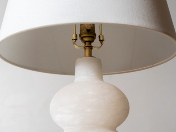 Ciccio Medium Table Lamp in Alabaster