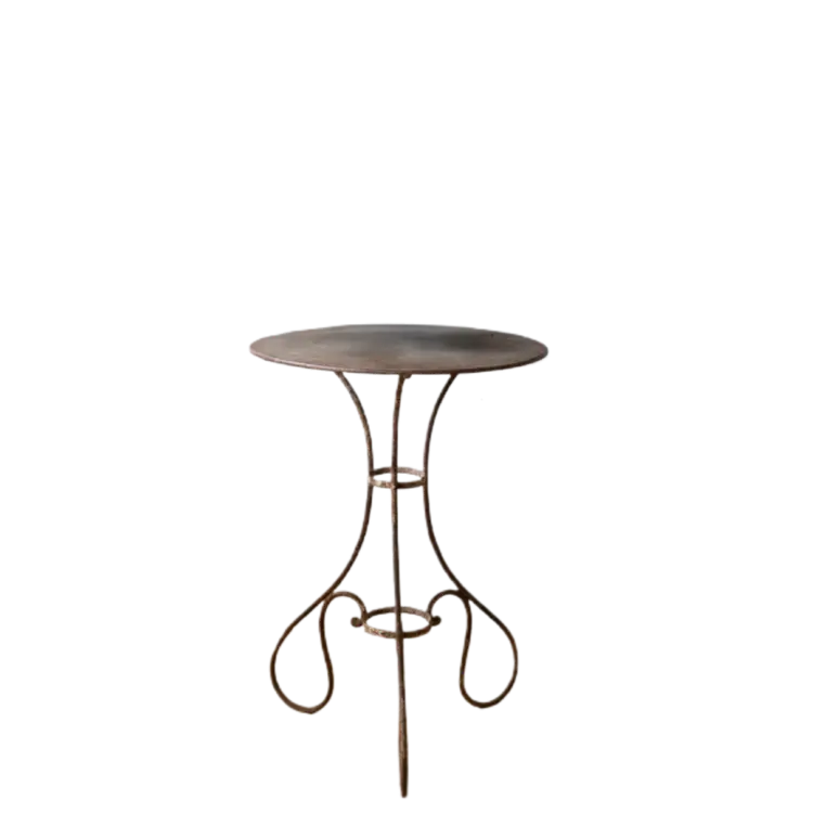 Antique French Metal Bistro Table