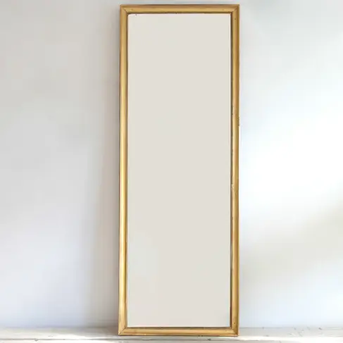 Tall Narrow French Antique Mirror 64" x 23"