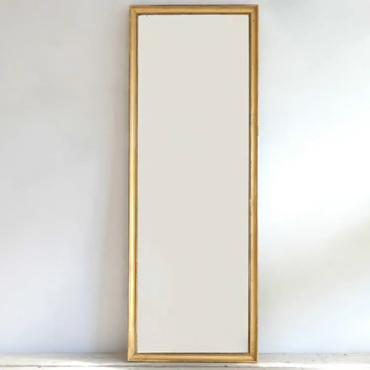 Tall Narrow French Antique Mirror