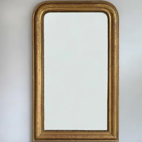 Antique Louis Philippe Gilt Mirror 46" x 28"