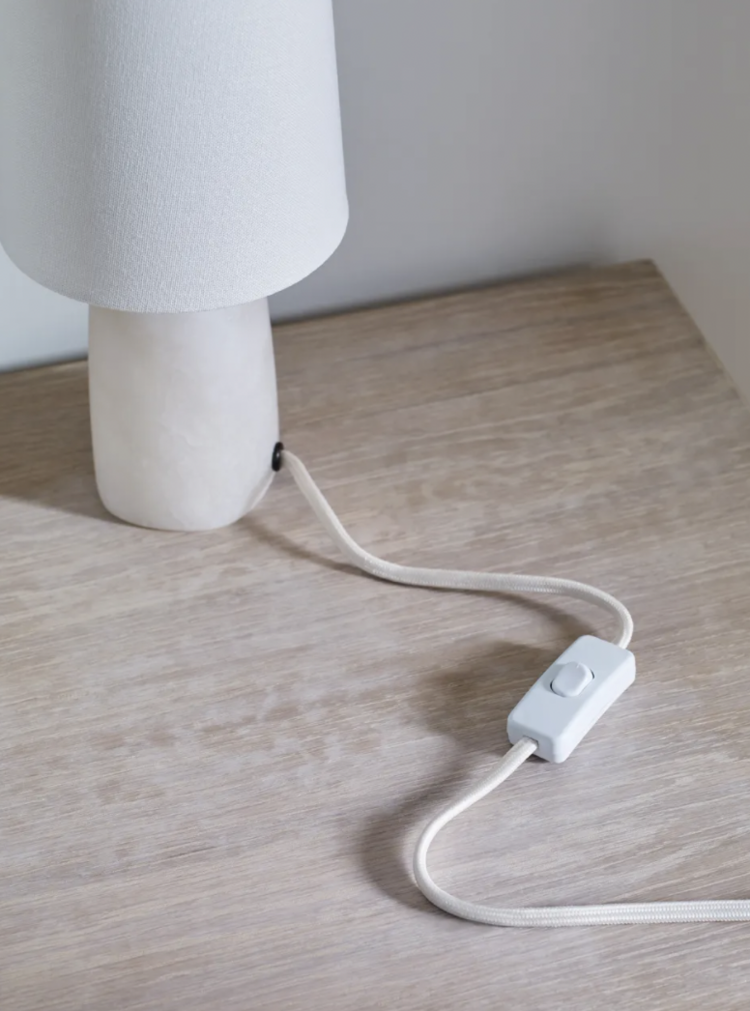 Jinny Medium Table Lamp - Alabaster or Iron