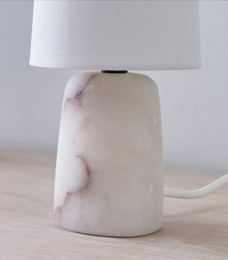Jinny Medium Table Lamp - Alabaster or Iron