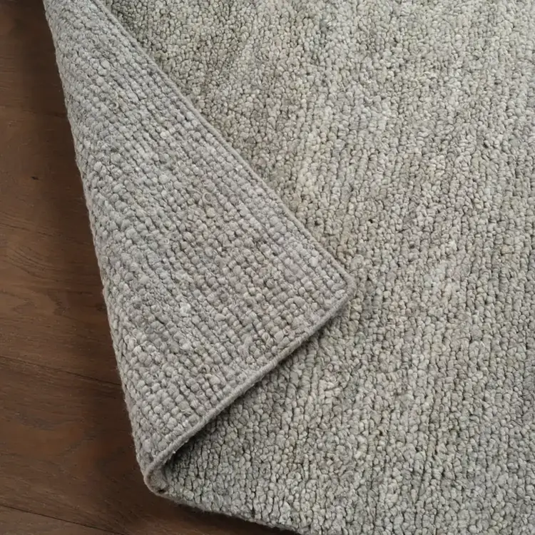 Boucler Hand-Knotted Grey Rug 8' x 10' (showroom clearance)
