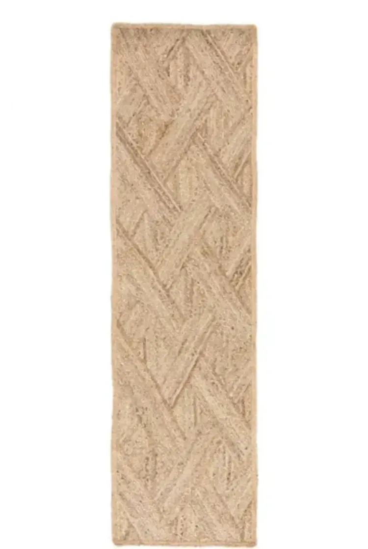 Naturals Vero Jute Rug in marshmallow or pebble