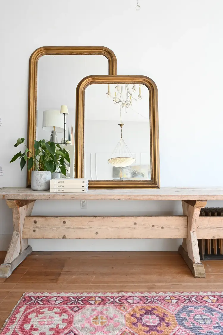 Farmhouse Dining Table or Console Crafted From 19th Century Timbers