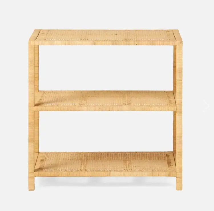 Isla Side Table in Peeled Rattan