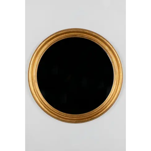 Gold Convex Mirror 34″