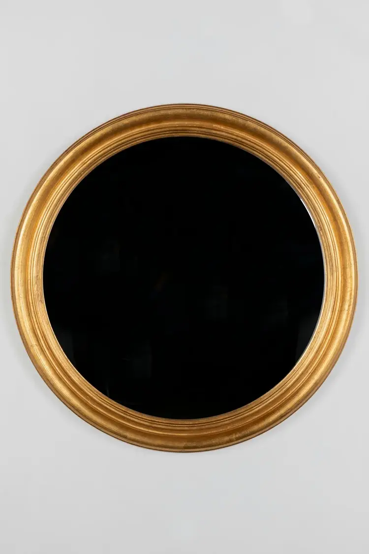 Gold Convex Mirror 34″
