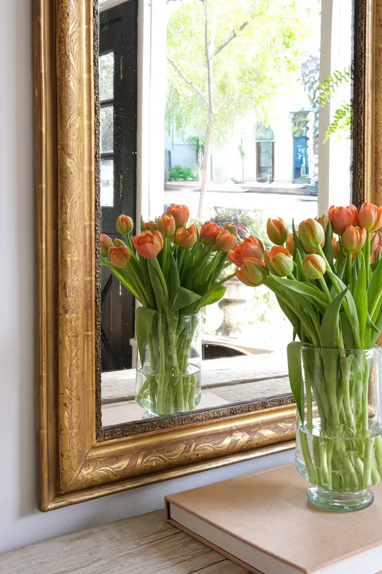 Antique Louis Philippe Gilt Mirror 46" x 28"