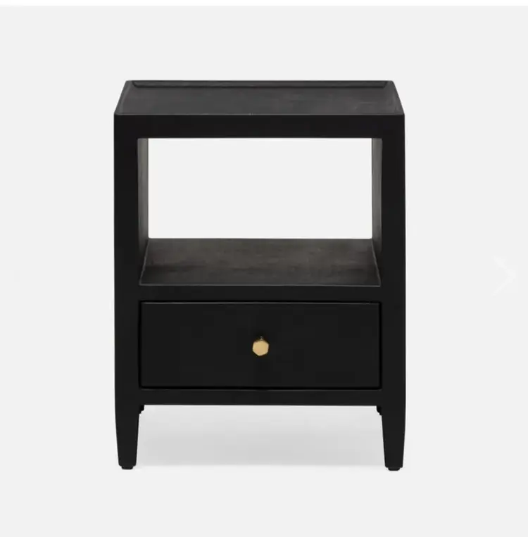 Jarin Faux Belgian Linen Nightstand