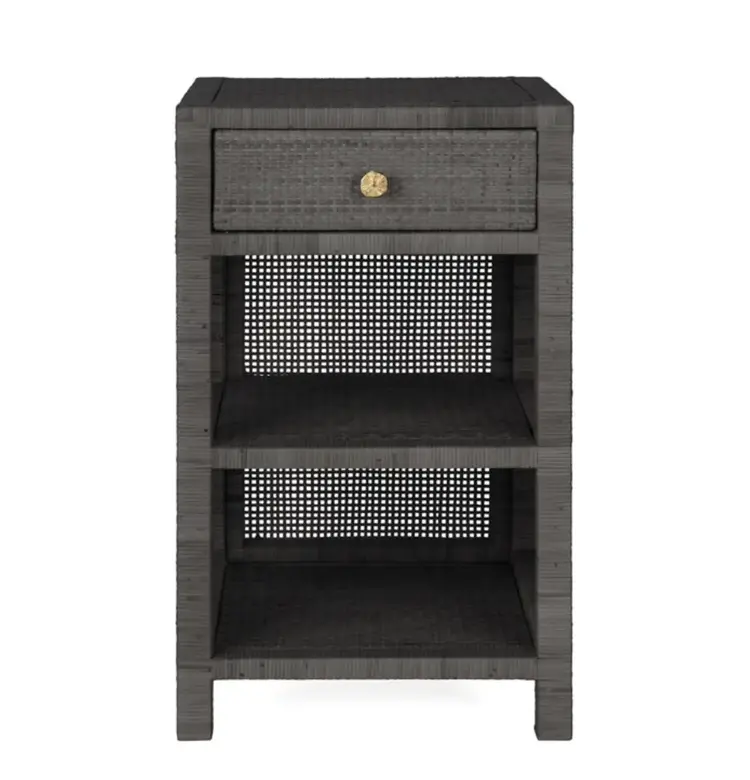 Isla Rattan Nightstand - Handcrafted Coastal Bedside Table