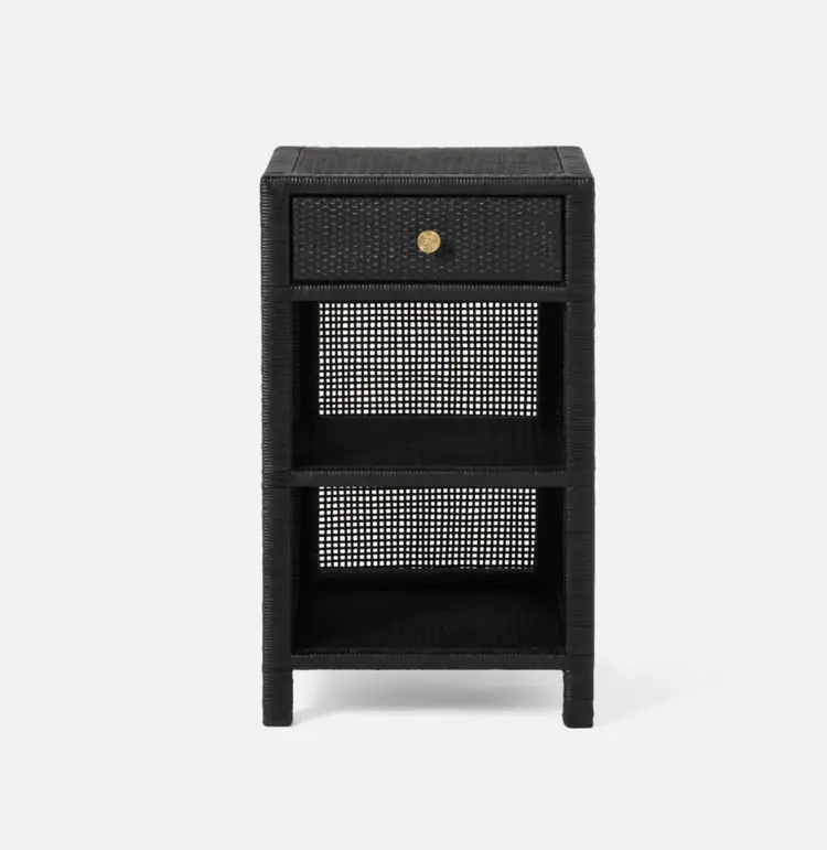 Isla Rattan Nightstand - Handcrafted Coastal Bedside Table