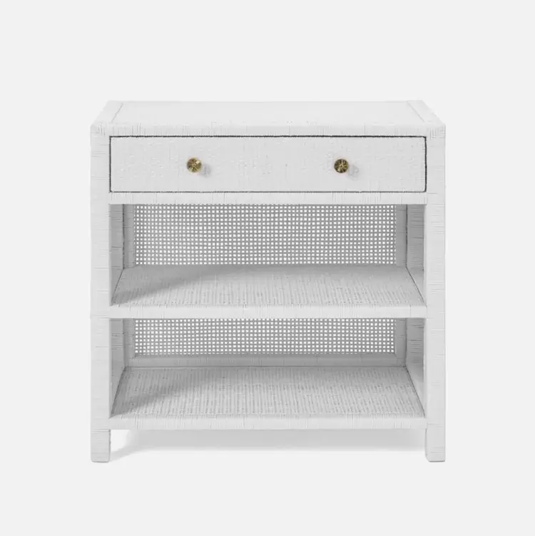 Isla Rattan Nightstand - Handcrafted Coastal Bedside Table