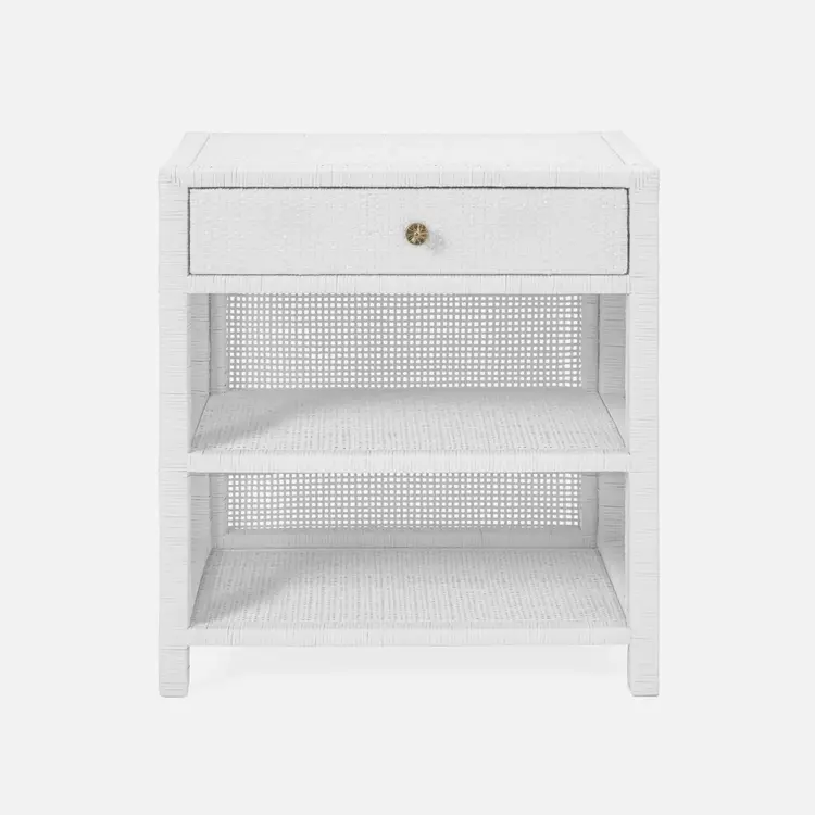 Isla Rattan Nightstand - Handcrafted Coastal Bedside Table