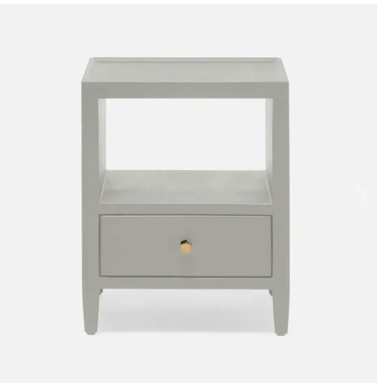Jarin Faux Belgian Linen Nightstand