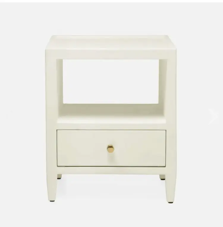Jarin Faux Belgian Linen Nightstand