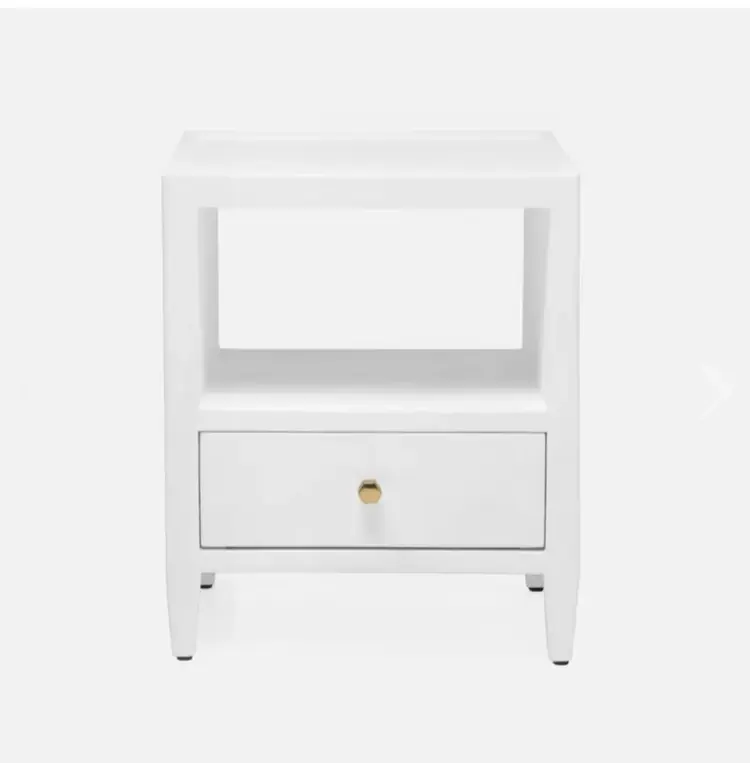 Jarin Faux Belgian Linen Nightstand