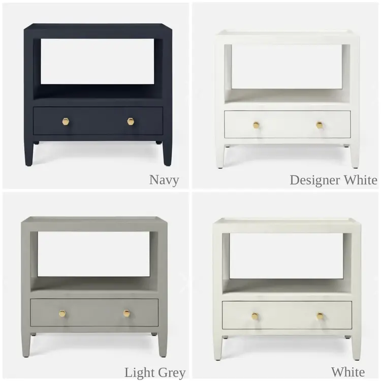 Jarin Faux Belgian Linen Nightstand