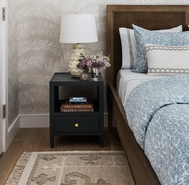 Jarin Faux Belgian Linen Nightstand