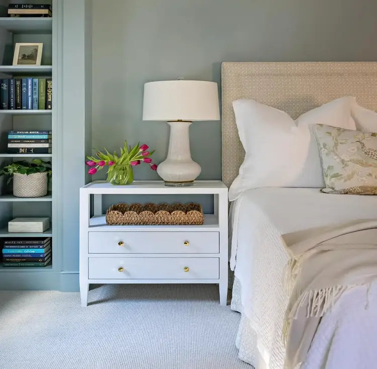 Jarin Faux Belgian Linen Nightstand