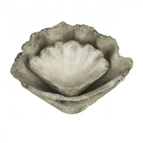 Clam Shell in Cast Concrete, Small