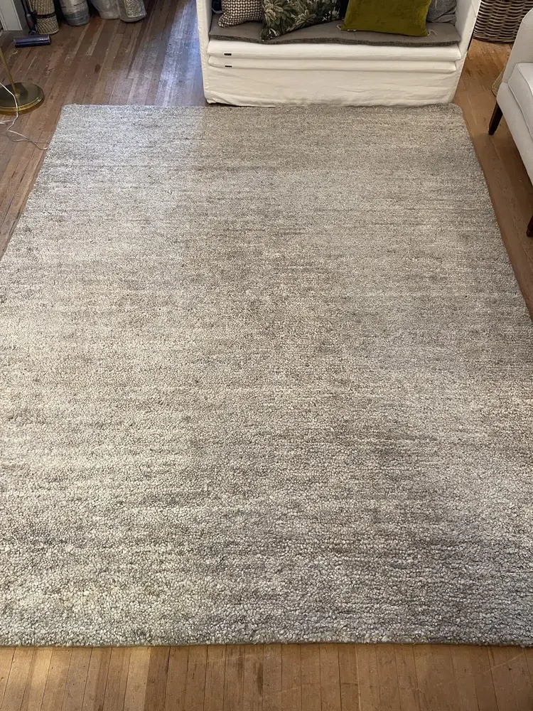 Boucler Hand-Knotted Grey Rug 8' x 10' (showroom clearance)