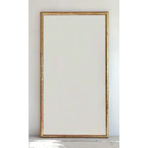 Antique Simple Frame Gilt Mirror 57" x 31"
