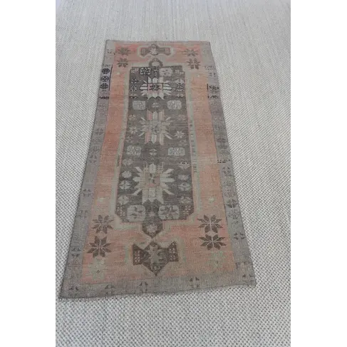 Vintage Wool Runner Rug 2'8" x 6'1"