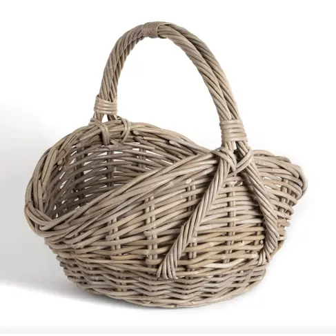 High Side Rattan Basket