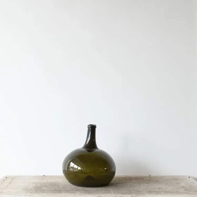 Antique Glass Spirits or Wine Jar from Burgundy
