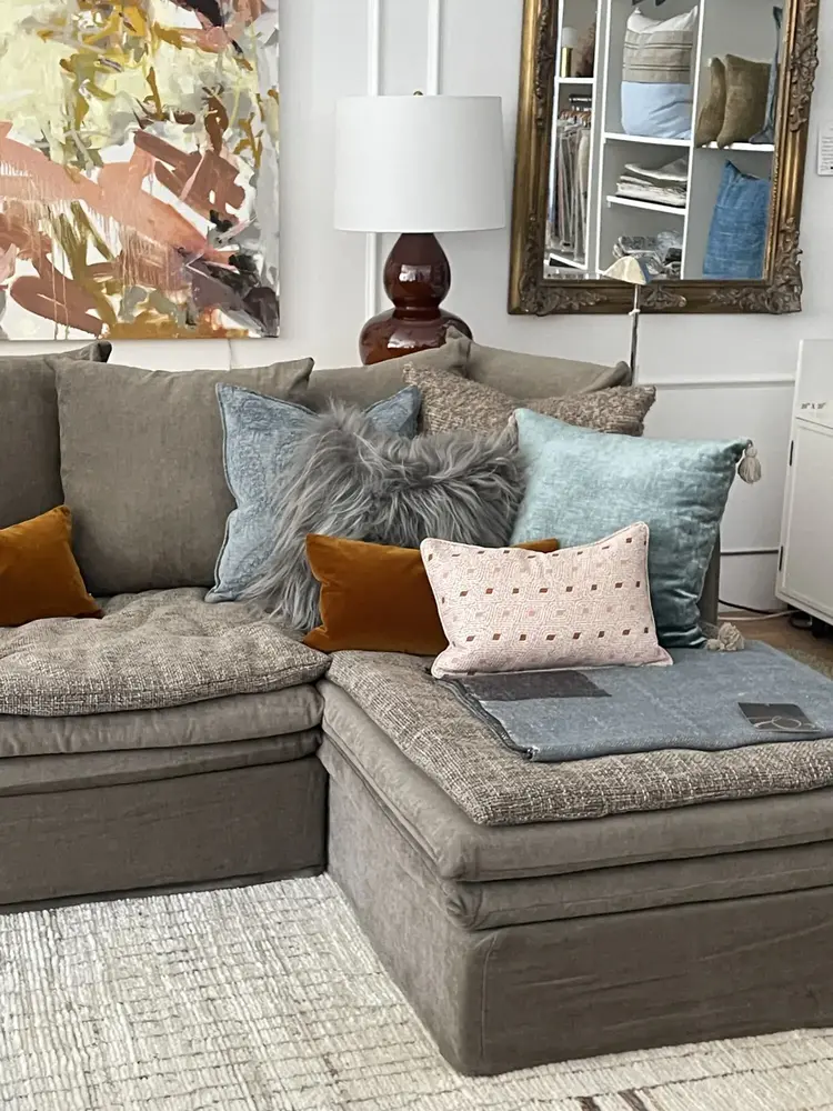 Bengal Winter Bloom Linen Cushion
