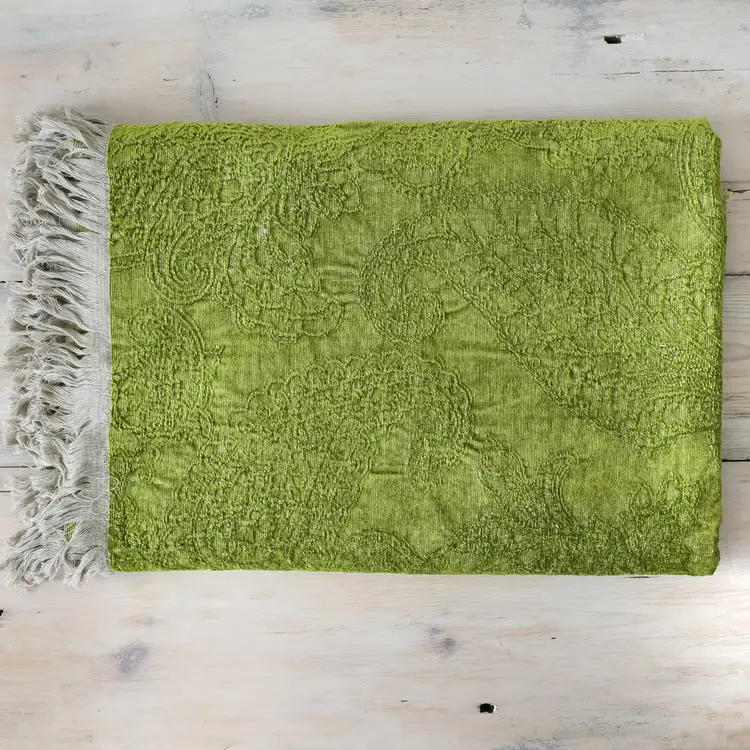 Savery Belgian Throw in Green