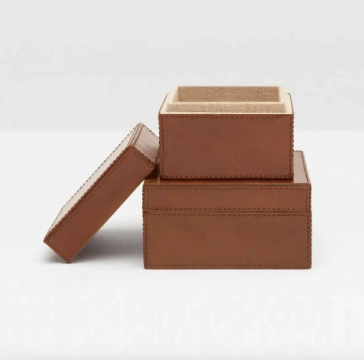 Stirling Leather Box - Tobacco
