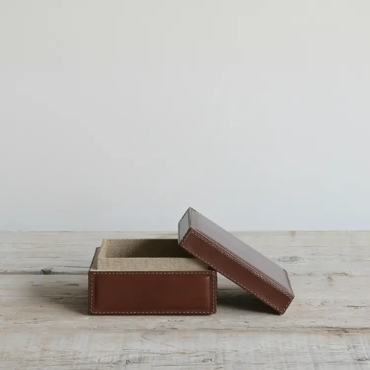 Stirling Leather Box - Tobacco
