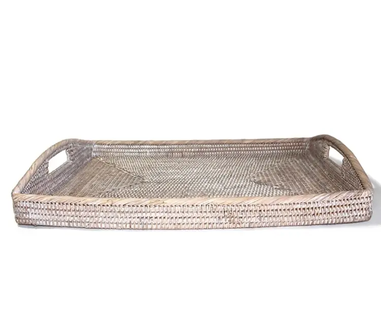 Large Rattan Morning Tray