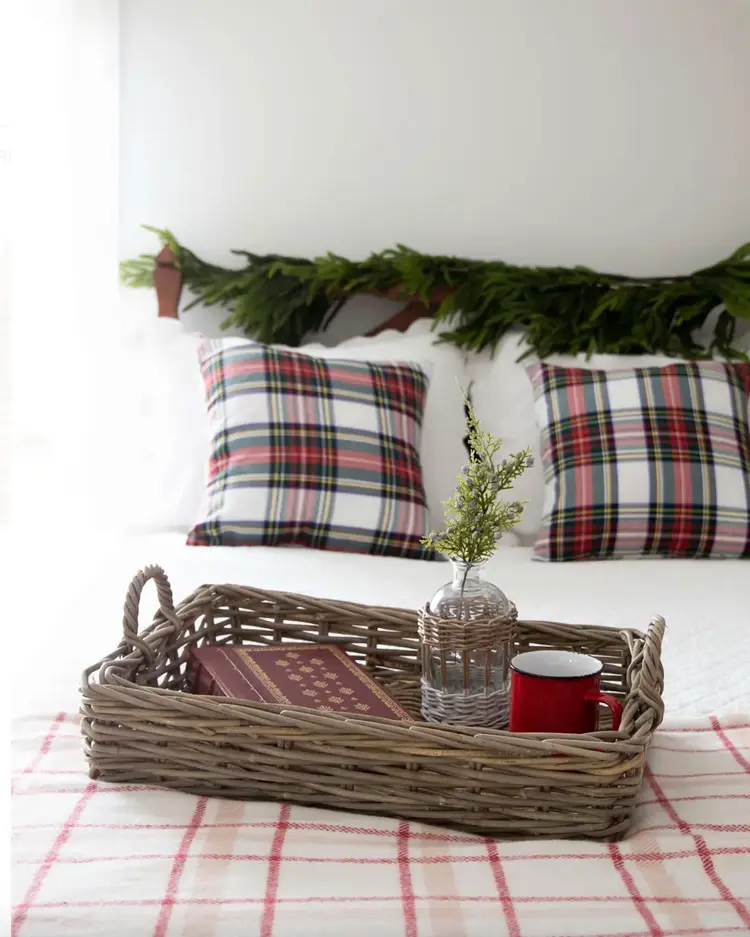 Rectangular Grey Rattan Tray