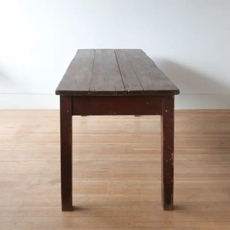Antique Rustic Dining Table from Burgundy, France