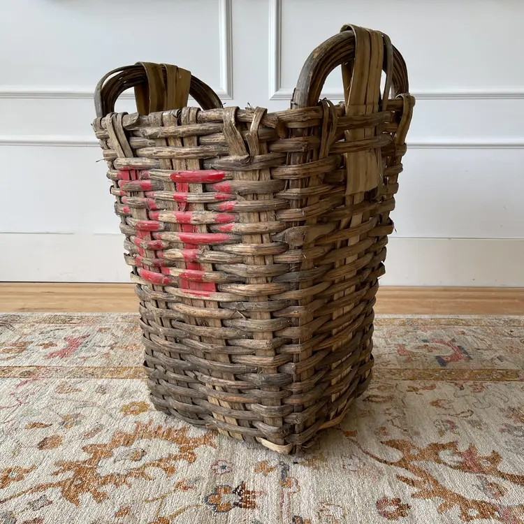Antique French Grape Harvest Basket
