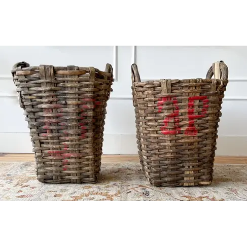 Antique Grape Harvest Basket