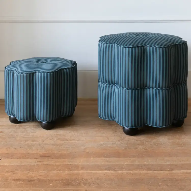 Ella Stool in Burnley Overdye - Evers/Black