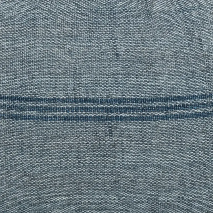 Trevor Delphi Vintage Textile Cushion in Blue with stripe