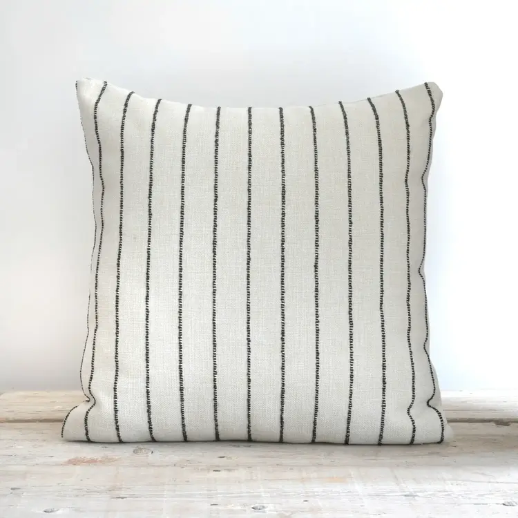 Casbah Striped Cushion - Indoor/Outdoor Fabric