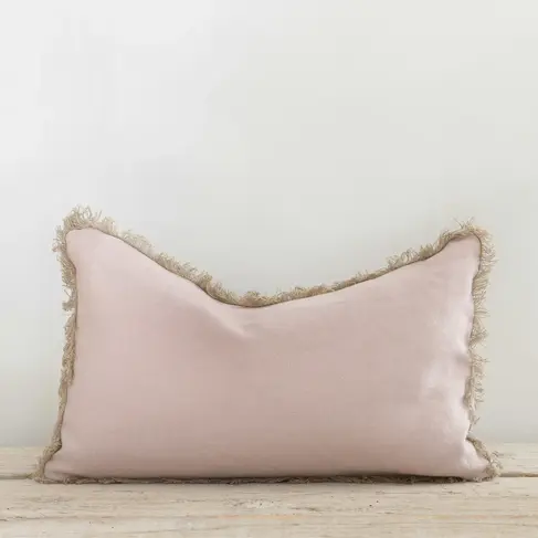 Bérengère Leroy Capri Linen Cushion in Rose
